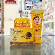 Combo cream to help fade melasma - acne - whiten skin + One Today anti-aging facial cleanser (15g + 