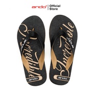 Ando Official Watson Flip Flops for Men - Black/Tan