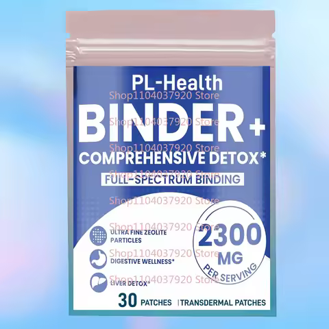 30 Patches Detox Binder Transdermal Patches Detox Binder, Activated Charcoal, Zeolite, for Liver & G