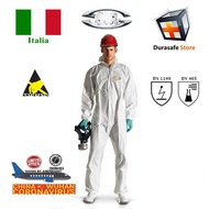Bộ áo liền quần chống hóa chất cách li SIR 30237 ChemFor Chemical Disposable Coverall White Size M-X