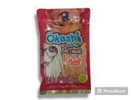 Okashi Fish Line ขนมสุนัข ขนมแมว โอคาชิ ปลาเส้นเล็ก 150 กรัม ไม่เค็ม ปลาเส้นสุนัข ปลาเส้นแมว Dog Cat