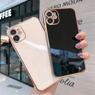 Casing for Vivo V11 X21S Y71 Y75 V7 Y79 Y66 V5 Y67 V5S V17 V19 Neo Lite Plus Solid Color Straight Edge 6D Plating Phone Case Soft Cover