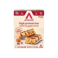 ATKINS Atkins High Protein Bar Choc Almond Caramel Box of 4 Bars (4 x 48g)