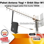 Paket Antena Yagi Extreme 3 + Home Router Telkomsel Orbit Star N1