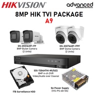 Hikvision CCTV 8MP HIK TVI 4-CH Package A9