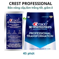 Set 7 gói miếng dán trắng răng Crest 3D White Professional Effects - Dán trắng răng dành cho răng th