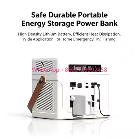 1000W Portable Solar Power Station Car Jump Starter Outdoor Camping Emergency Power Supply