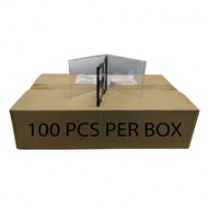 CD CASE/CASING MOVIE BOX COVER BLACK 2CD/3CD (100PCS)