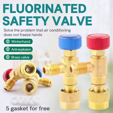 ZK R410a R22 Refrigeration Tool Air conditioning Safety Valve Adapter Fitting Refrigeration Charging