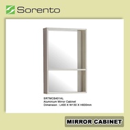 SORENTO Aluminium Water Proof Bathroom Toilet Basin Cabinet Mirror Cabinet ( BLACK / WHITE ) SRTMCB401AL / SRTMCB402AL