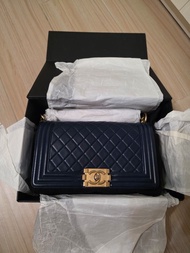 Chanel Boy 手袋 藍色