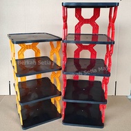 RAK SUSUN 4 SET PUTIH HITAM YOYO/RSTK/OLIMPLAST/BIGGY TEMPAT / RAK / LEMARI SUSUN PLASTIK MURAH KONT