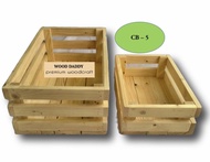 Custom Made (NEW) Natural Pine Wood Box - Kotak Kayu Pine > Wooden Crates Storage Box > Fruit box > 