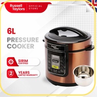 ☝Russell Taylors Pressure Cooker Stainless Steel Pot PC-60 Rice Cooker (6L)✿