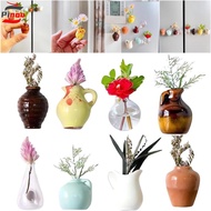 PINOU Mini Vase Fridge Magnets, Small Decorative Vase Refrigerator Magnet, DIY Craft Resin Handmade 