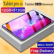 2025 tablet baru 512GB Android tablet 12 inci LargeScreen Android12 Dual SIM