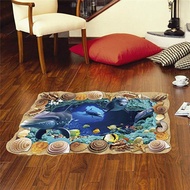Wall Sticker 3d Sticker 3d Floor Sticker 3d Dolphin Shell
