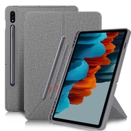 For For Samsung Galaxy Tab S7 FE S7+ S8 Plus 5G SM-X800 SM-X806 12.4" 2022 Case With Pencil Holder Smart Magnetic Tablet Cover