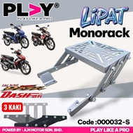 PLAY MONORACK ADJUSTABLE FOLDABLE MONO RACK LIPAT HONDA WAVE DASH WAVE DASH 125 I