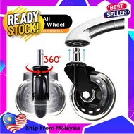 1PC Office Swivel Chair Roller Casters Replacement Wheels 3 inch /Roda Kerusi Pejabat