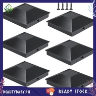 [beautybaby.ph] (3.5''X3.5'')Wood Fence Post Caps 6pcs Deck Post Caps for Post Caps Cover