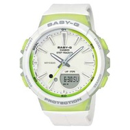 CASIO Baby-G BGS-100 series Step Tracker 白x綠 BGS-100-7A2 跑步專用 計步器 BabyG BGS100