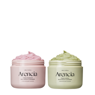 Arencia 年糕潔面乳120g雙入組(綠意+玫瑰)