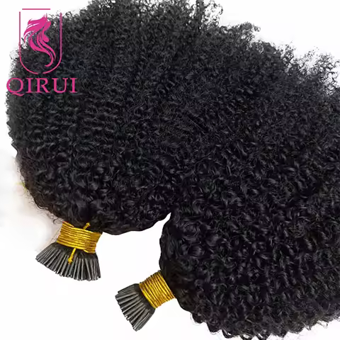 Itip Human Hair Extensions 4B 4C Itips Microlink Human Hair Kinky Curly I Tip Hair Extensions Human 