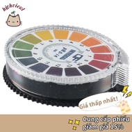 HIGHVIEWLS 1/2 Rolls PH Test Paper Strip Roll, 5m/roll PH 0-14 Test Paper, Portable PH Test Meter Ko