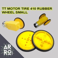 TT motor tire 410 rubber wheel small robot