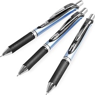 Pentel Energel BLN75 Retractable Gel Ink Rollerball Pen - 0.5mm - Black - Pack of 3
