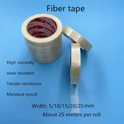 Strong Binding Fiber Tape for Battery Refrigerator Aircraft Model - Durable Fixed Stripe Tape for Bi