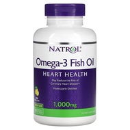 Natrol Omega-3 Fish Oil, Lemon, 1,000 mg, 150 Softgels