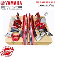 [HLY ] YAMAHA Y125 Y125ZR 125ZR COVERSET COVER SET BODY COVER MERAH SKALA / MERAH SEKALA DADA SILVER
