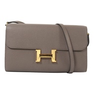 HERMES Clemence皮革Constance To Go金扣肩背袋