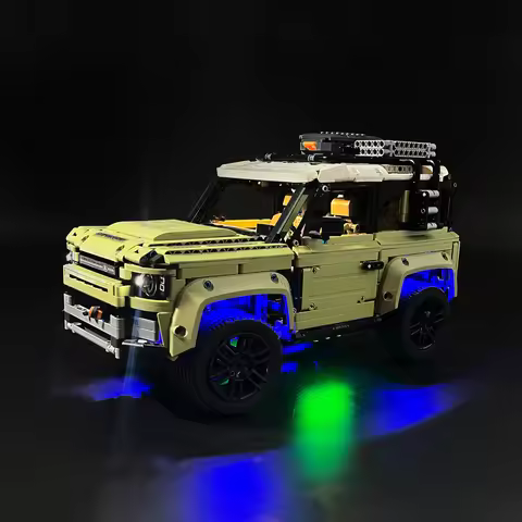 BYB LED Light Kit For42110 Land Rover Defender Car Remote Building Blocks Lamp Set Control Not Inclu