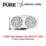 SAPPHIRE AMD RX 9060 XT PURE 16GB DDR6 GRAPHICS CARD WHITE ( SAP-11350-02-20G )