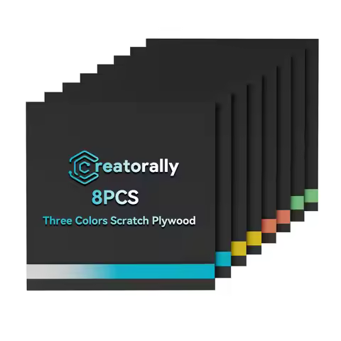 3mm 30*30cm black surface triple color craft plywood 8 pieces 4 Assorted Bold Colors For DIY Easy to