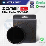 Zomei 58mm Fader ND2-400 Multi Coating Filter 58 mm ND 2-400