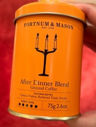FORTNUM &amp; MASON After Dinner Blend Ground Coffee TASTING NOTES Cocoa, Praline, Buttered Toast, Smoky ROAST LEVEL 75g 2.60z