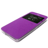 Aimi AIMI Smartfren Andromax L Flipshell Sarung Case dompet andromax L Leather Case - ungu