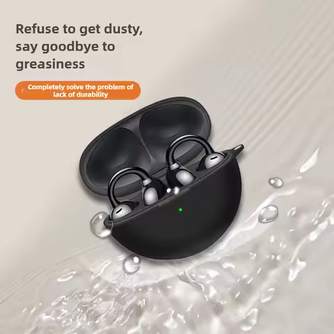 Shockproof Silicone Case for Honor Choice LCHSE Clip-On Earphones, Anti-Scratch Soft Cover, Only Com