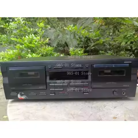 Second-hand Dual Cassette Deck KX W321 Electric Control Tape Recorder Player Landline Machine