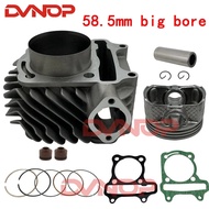 58.5mm 2V big bore Cylinder Piston Ring Set for Scooter ATV   152QMI 157QMJ 1P57QMJ GY6 125 GY6 150