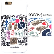 【Sara Garden】客製化 手機殼 蘋果 iPhone 6plus 6SPlus i6+ i6s+ 插畫 潮流 愛心 音樂 保護殼 硬殼