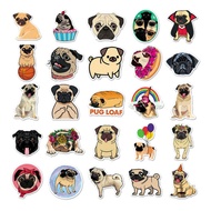 Funny 50 DIY Cute Pug Dog Stickers For Phone Laptop Car Stickers Creative Home Stickers