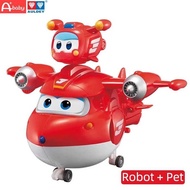 Big Super Wings & Pet Robot Figure Toys Jett Dizzy Airplane
