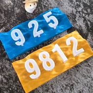 3D Customized House Number Plate Address Nombor Rumah No Plat Alamat Rumah Acrylic Sign 数字 门牌 号码牌 E5