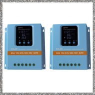 (GJFZ) 2PCS MPPT Solar Charger Controller 100A 12V-48V Auto Dual USB Charging for Phone Lead-Acid/Li