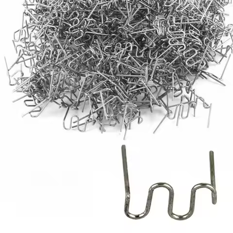 500Pcs 0.6-0.8mm Hot Plastic Welding Bumper Repair Iron Staples S Wave Staples for Car Bumper Bodywo